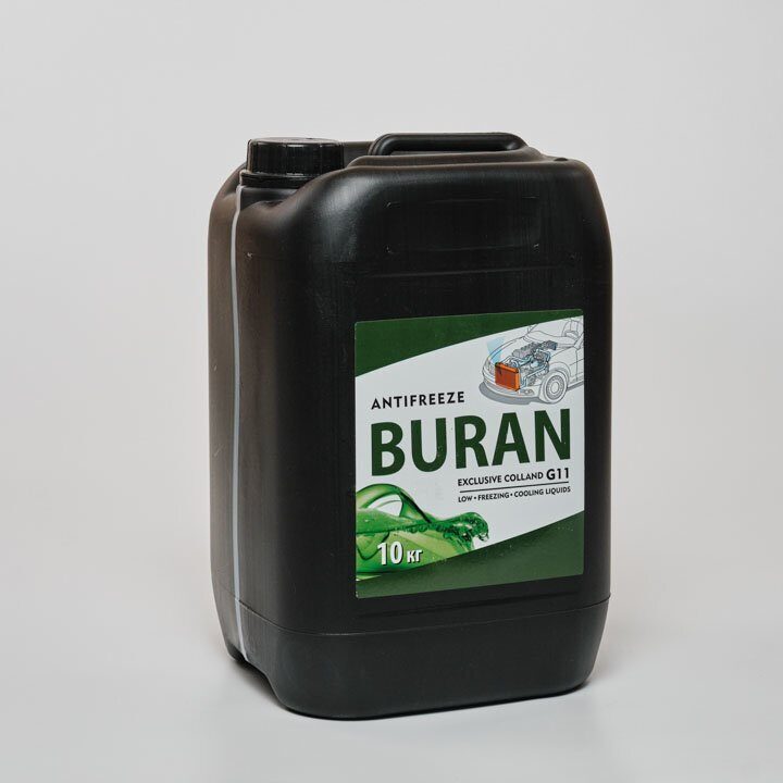 Антифриз "BURAN" G11 (зеленый) 10кг